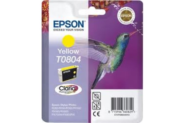 Epson Branded T0804 Yellow Ink Cartridge.