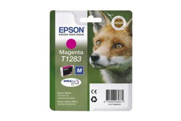 Epson Branded T1283 Magenta Ink Cartridge.