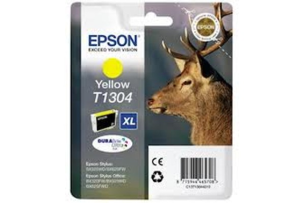 Epson Branded T1304 Yellow Ink Cartridge.