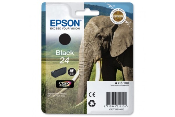 Epson Branded T2421 Black Ink Cartridge.