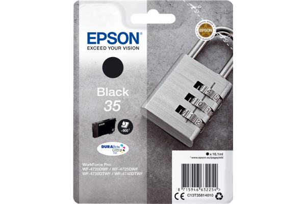 Epson Branded T3581XL Black Ink Cartridge.
