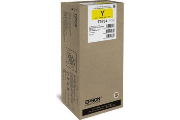 Epson Branded T9734XL Yellow Ink Cartridge.