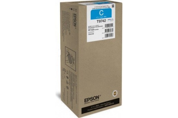 Epson Branded T9742XL Cyan Ink Cartridge.