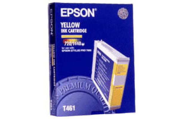 Epson Wide Format T461 Yellow Ink Cartridge.
