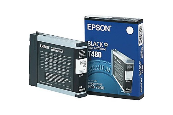 Epson Wide Format T480 Photo Black Ink Cartridge.