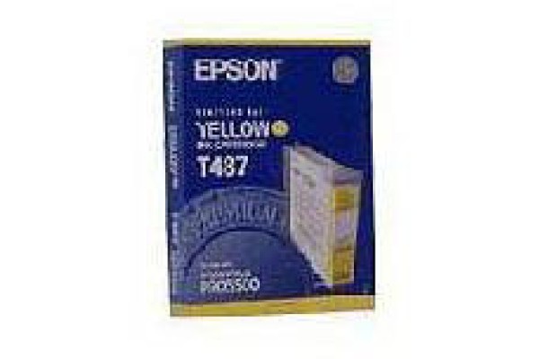 Epson Wide Format T487 Yellow Ink Cartridge.