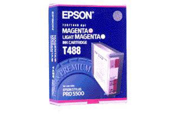 Epson Wide Format T488 Magenta Ink Cartridge.