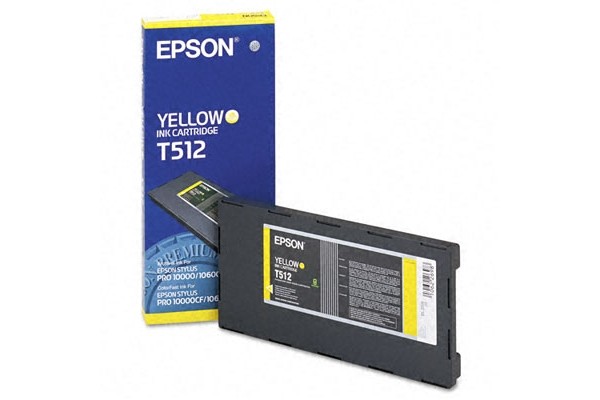 Epson Wide Format T512 Yellow Ink Cartridge.