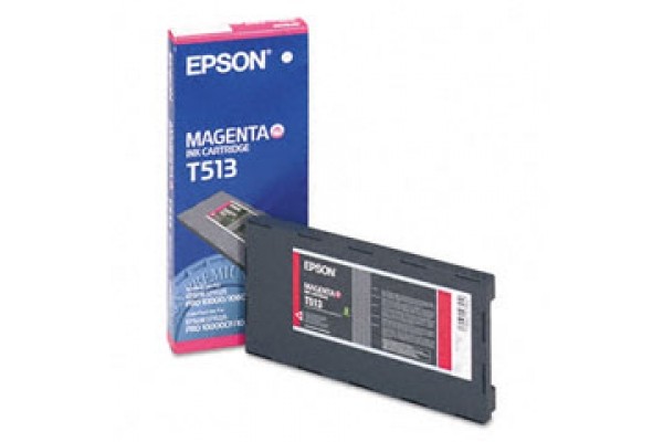 Epson Wide Format T513 Magenta Ink Cartridge.