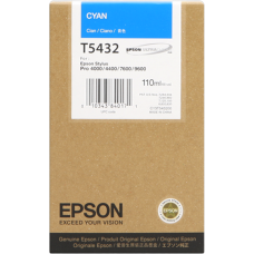 Epson Wide Format T5432 Cyan Ink Cartridge.
