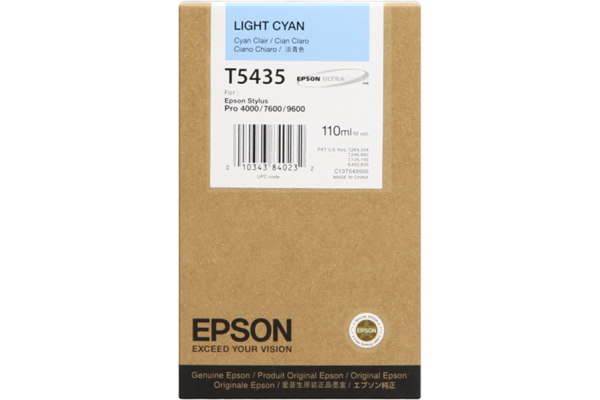 Epson Wide Format T5435 Light Cyan Ink Cartridge.