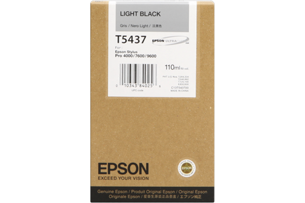 Epson Wide Format T5437 Light Black Ink Cartridge.