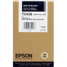Epson Wide Format T5438 Matte Black Ink Cartridge.