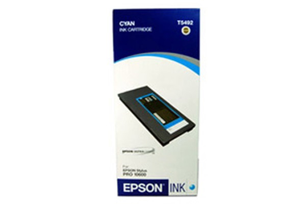 Epson Wide Format T5492 Cyan Ink Cartridge.
