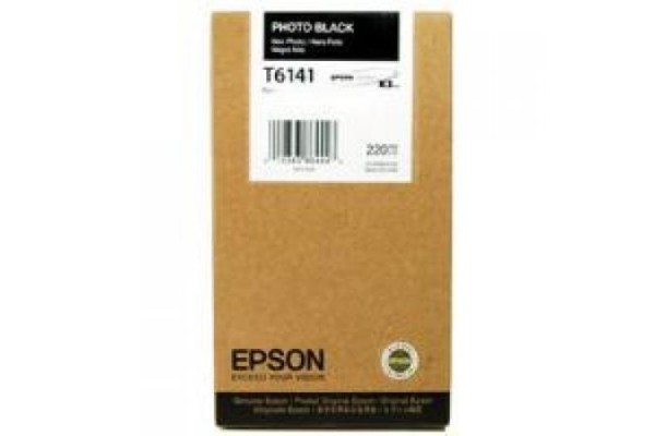 Epson Wide Format T6141 Photo Black Ink Cartridge.