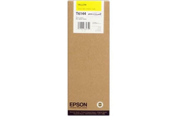 Epson Wide Format T6144 Yellow Ink Cartridge.