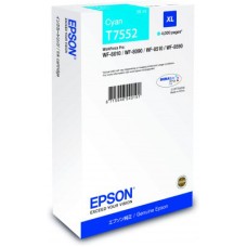 Epson WorkForce Pro T7552 XL Cyan Ink Cartridge.