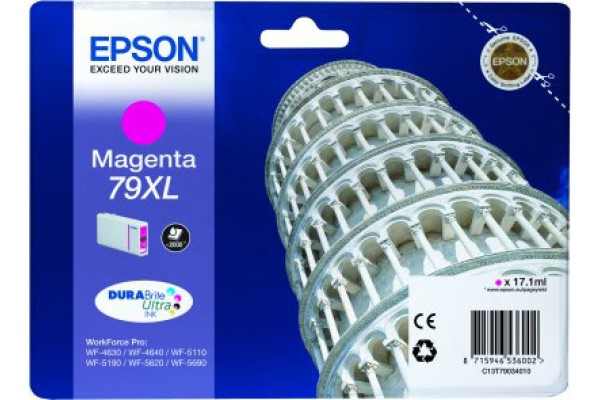 Epson WorkForce Pro T7903 Magenta Ink Cartridge.