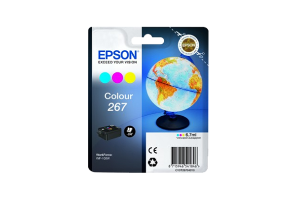 Epson WorkForce WF-100W T267 Colour Ink Cartridge.