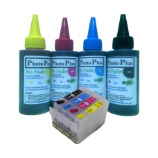 Epson T1285 Non OEM  Refillable Cartridge Kit with 400ml PhotoPlus Ink