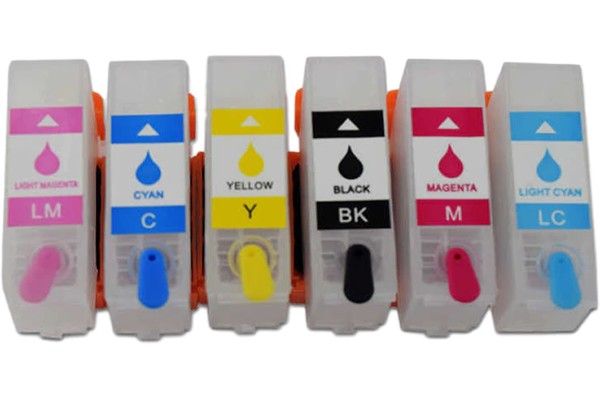 Refillable Cartridge Set Compatible with Epson 378 & 378XL, Squirrel Series Cartridges.