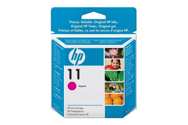 HP Branded 11 Magenta Ink Cartridge.