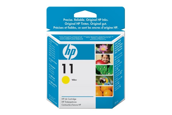 HP Branded 11 Yellow Ink Cartridge.