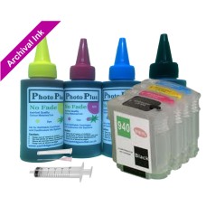 Refillable cartridge Kit for HP 940, 4 cartridge set with PhotoPlus Archival Ink. Refillable cartridge Kit for HP 940, 4 cartridge set with PhotoPlus Archival Ink.