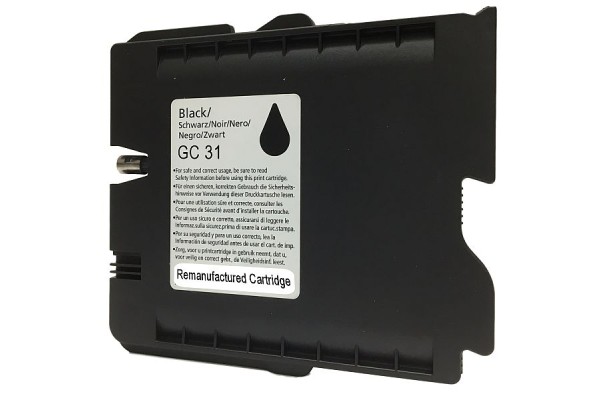 Ricoh Compatible GC31 Remanufactured Cartridge Black.
