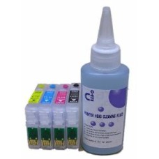 Sublimation Cleaning Cartridge Kit for Printer Models using Epson T0615 Cartridges.