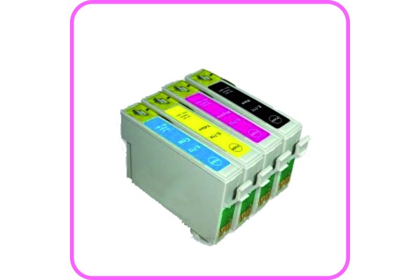 Edible Ink Cartridge Set for Epson T1295 Cartridges by HobbyPrint®.